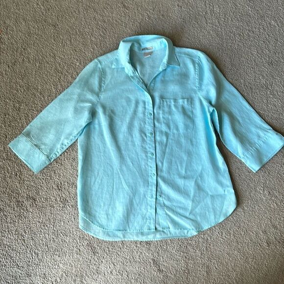 Chicos Linen Blouse! - Picture 10 of 10